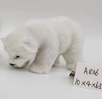 Ours en peluche de Pâques, décoration d'intérieur, fourrure statique de simulation, articles d'ameublement, poupées animales, enseignement des arts et des métiers pour enfants, réaliste