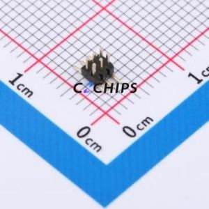 ZX-PZ1.0-2-3PWZ Pin Header SMD,P=1mm Connector ( Pin Structure: 2x3P )( Pitch: 1mm )( Row Spacing: 1mm ) - Product Image 1