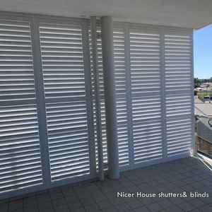Volets en aluminium OEM pour extérieur, volets à lamelles avec revêtement résistant aux UV pour fenêtre de patio - Product Image 4