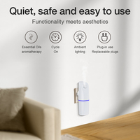 Diffuseur d'huiles essentielles pour la maison, le bureau, l'hôtel, le petit mur Diffuseur d'huile silencieux et sans eau