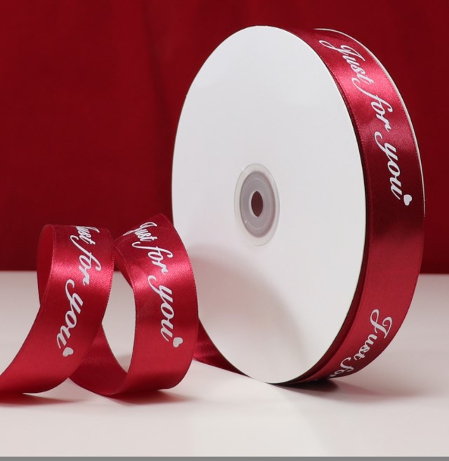 Оптовая продажа с завода, индивидуальный принтер для бумажных пакетов, ленточный принтер, рулон из 100% полиэстера, Корсажная атласная лента