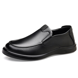 Mocasines de Cuero Genuino para Hombre, Punta Redonda, Sin Cordones, Suela de Goma, Entresuela de EVA, Ligeros, Zapatos Casuales de Otoño - Product Image 5