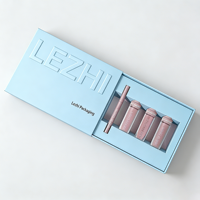 Boîte d'emballage personnalisée pour kit de maquillage en gros : Rouge à lèvres liquide, gloss, crayon à lèvres, avec cordon