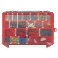 WEIHE 263pcs Accessoire de pêche Combo Kit d'accessoires de pêche Boîte de pêche Activité de pêche
