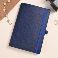 Agenda A5 personnalisé de 96 pages Cahiers Agenda en PU à couverture rigide Journal laitier à bande élastique Type organisateur à boucle pour stylo