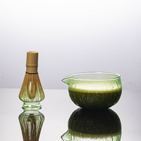 Service à thé Matcha traditionnel de style japonais outil de pointe de thé de la dynastie Song verre écologique résistant à la chaleur tasse de bol à thé de qualité alimentaire