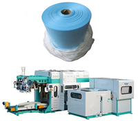 Ligne d'ensachage automatique QZB-500BL pour sacs en rouleaux, 40-70 kg, avec fabrication, pliage et couture de sacs en ligne, pesage à trois capteurs pour aliments.