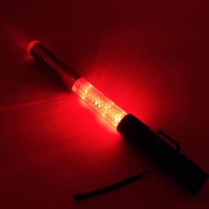 41cm多機能交通警棒 赤と青のセキュリティ警棒 警告交通杖 スピーカー付き - Product Image 4