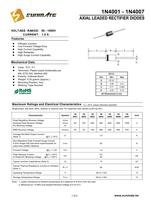 Diode redresseuse axiale SYHY 1N4007 1A 1000V, 5000 pièces/boîte, silicium électronique IN4007 DO-41 (DO-204AL), 1 ampère, 1000 volts, circuits intégrés