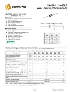 <span class=keywords><strong>Diode</strong></span> redresseuse axiale SYHY <span class=keywords><strong>1N4007</strong></span> 1A 1000V, 5000 pièces/boîte, silicium électronique IN4007 DO-41 (DO-204AL), 1 ampère, 1000 volts, circuits intégrés - Product Image 2