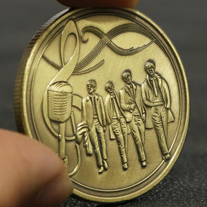 Wowei Rock Band britannica cantante <span class=keywords><strong>chitarrista</strong></span> moneta commemorativa antico bronzo fusione incisione monete metalliche - Product Image 3