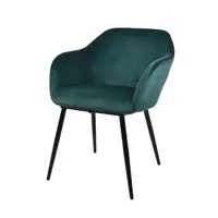Бархатный стул для столовой CARLFORD с металлическими ножками для гостиной и кухни