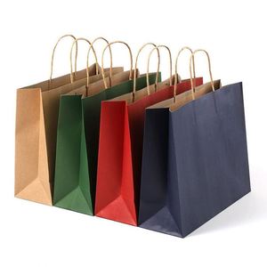 Emballage alimentaire à emporter biodégradable personnalisé, sac en papier kraft blanc, sacs en papier promotionnels avec votre propre logo - Product Image 1