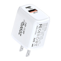 Chargeur mural super rapide PD 20W de qualité supérieure, adaptateur A+C USB, prise EU US UK, chargeur de voyage pour appareils électroniques mobiles et appareil photo