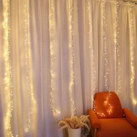 Noël fête de mariage intérieur extérieur décoration murale guirlande fée cascade LED rideau lumières meilleure vente marchandises