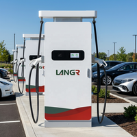 Langrun DCP-80-600KW – Nouvelle station de charge rapide CC fiable IP54 Niveau 3, refroidissement liquide, puissance évolutive, sur pied, pour usage commercial