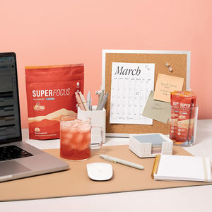 Mélange pour Boisson Nootropique SuperFocus <span class=keywords><strong>Go</strong></span>ût Punch aux Fruits <span class=keywords><strong>Nutrition</strong></span> Sportive 20 Sachets Individuels Magnésium Crinière de Lion Rhodiola Sans Sucre - Product Image 5