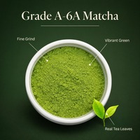 Poudre de Matcha de Grade 6A pour Café Latte, Smoothies, Thé au Lait, Boissons de Salon de Thé, Fourniture d'Usine
