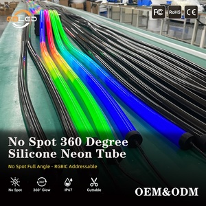 Tubo LED al Neon in Silicone a 360 Gradi Senza Punti Oscuri, 12V 24V IP67 Flessibile Multicolore per Illuminazione di Palcoscenici, Club, Feste, Hotel, Certificato CE RoHS - Product Image 4