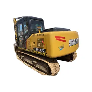 China shanghai hot sell used local brand 80% new excavator Sanyy-135 in low prices