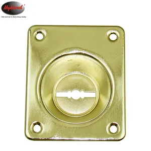 Steel door Lock Cover Hyland OEM China making X1-PB Polished Brass For Security Door, door defender cover