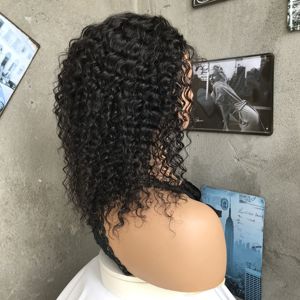 Perruques frontales transparentes HD haute densité <span class=keywords><strong>de</strong></span> cheveux humains brésiliens, perruques frontales en dentelle frisées pour femmes noires échantillon gratuit - Product Image 2