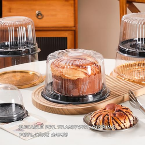 Boîte de rangement en plastique transparente pour gâteau en forme de dôme, personnalisable, 3/4/6/8/9/10/11/14 pouces, pour la pâtisserie, les desserts, les mariages, les anniversaires - Product Image 5