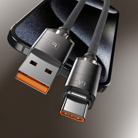 Câble de charge Toocki Safe Stable 6A en cristal avec protection par puce intelligente, tressé anti-casse pour iPhone 15 et téléphones USB-C, idéal pour le bureau