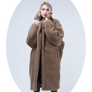 Janefur Venta al por mayor Europea Hot Pink Leopard Negro Marrón Blanco Azul Rojo Oveja Esquila Osito de peluche <span class=keywords><strong>Chaqueta</strong></span> - Product Image 1