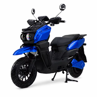 Moto électrique CE 2000W 72V avec batterie au plomb-acide, 45 mph, Big S Cafe Racer, scooter électrique pour adultes
