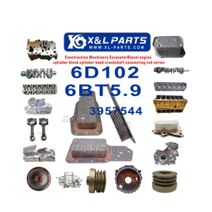 Construction Machinery Parts Excavator Engine Parts Cummins 6BT5.9 Komatsu 6D102 Engine Oil Cooling