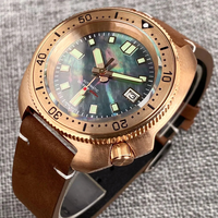 Montres automatiques de plongée pour hommes en acier inoxydable au design luxueux, résistantes à l'eau 30 ATM
