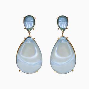 Pendientes de Moda con Diseño de Lágrima, Acero Inoxidable 316L, Baño de Oro PVD, Resistentes y Sostenibles - Product Image 1