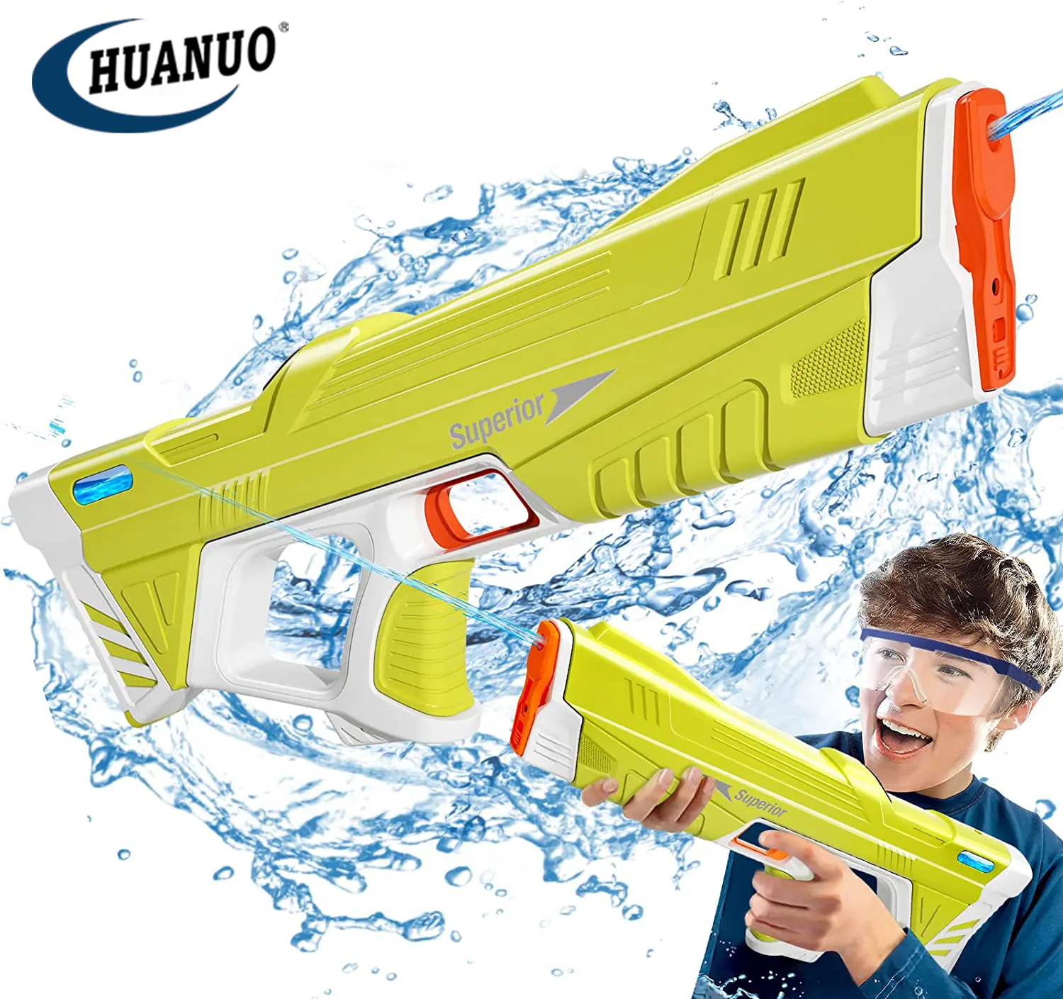 Electric Water Gun for Adults Kids Full Automatic Squirt Guns Super Soaker Up to 32 FT Strongest Water Blaster