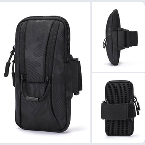 Waterproof Oxford Material <b>Running</b> Arm Wrist <b>Bag</b> <b>for</b> Men & Women Sports <b>Phone</b> Pouch with Zipper Closure - Product Image 6