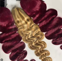 Perruques frontales 613 en cheveux humains pour femmes noires, cheveux vierges alignés, perruque frontale HD blonde, perruques complètes 613 lisses