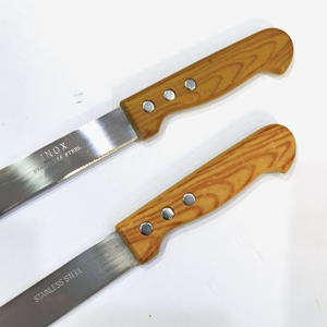 سكاكين مطبخ من 12 قطعة بلون خشبي رخامي مقاس 3 بوصات بشفرة آمنة من الكيوي ، سكاكين مطبخ جذابة من البلاستيك - Product Image 5