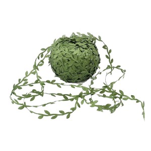 Bande de feuilles de saule artificielles Ruoyou, 200 m, en tissu vert gaufré, pour décoration de mariage et d'intérieur - Product Image 5