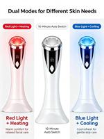 Masseur de beauté portable avec technologie de refroidissement et de chauffage pour le soin de la peau du visage et du cou, rechargeable