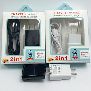 Großhandel 2-in-1 Ladegerät Adapter S6/S8/S10 5V/2A Reise-Wandladegerät EU/US-Stecker mit Typ-C Ladekabel - Product Image 4