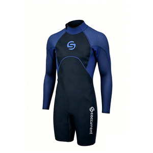 Securrent Kids <b>Wetsuit</b> 1.5Mm Short Sleeve High Neck Neoprene Swim Surf Dive Gear For Boys Anti Uv Quick Dry Breathable - Product Image 4