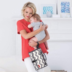 Bolsa de Viaje Ligera para Cambiar Pañales, Bolsa de Almacenamiento Multiusos con Colchoneta Inflable de Espuma para Cambiar Pañales de Bebé - Product Image 6