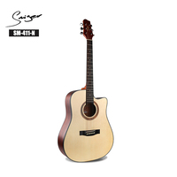 Wholesale Smiger SM-411 String Instrument Cheap Mid Range 6 Steel Strings 41inch Acoustic Guitar with EQ