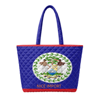 Sac fourre-tout matelassé à bandoulière avec drapeau de la Guadeloupe, sacs à main de travail pour femmes, sacs fourre-tout légers à ouverture supérieure pour les voyages, l'université et la plage