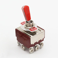 12v interrupteur à bascule étanche 2 broches 15a 250v ac à bascule mil spec