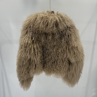 Veste en peau de mouton pour femmes, vêtements en peau de mouton, manteau en fourrure de mouton de Mongolie, manteau d'hiver en laine bouclée épaisse