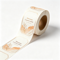 Étiquettes personnalisées Haoxuan pour flacons d'huile de beauté, autocollants en papier d'art gaufré à l'or pour emballages cosmétiques haut de gamme