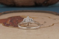 Elegante Anillo de Compromiso de Lujo para Mujer con Diamante Cultivado en Laboratorio de 14K, Corte Marquesa, Certificado IGI, para Boda y Aniversario