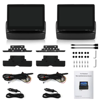 Aksesoris Mobil YBJ Monitor LCD 11.6 Inch TV IPS Android GPS untuk Player 2024-2027 Sandaran Kepala Kursi Belakang LC300 Layar Sentuh CarPlay