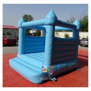 Vente flash : château gonflable bleu pastel, maison de rebond, PVC/vinyle, 10x10 pieds, installation facile, château <span class=keywords><strong>pas</strong></span> <span class=keywords><strong>cher</strong></span> pour événements - Product Image 2